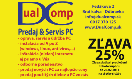 Dual Comp - Predaj a servis PC